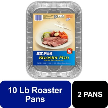 EZ Foil Roaster Pans, Up to 10 Pound Capacity, 2 Count