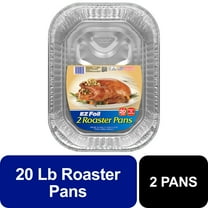 EZ Foil Roaster Pans, Up to 20 Pound Capacity, 2 Count