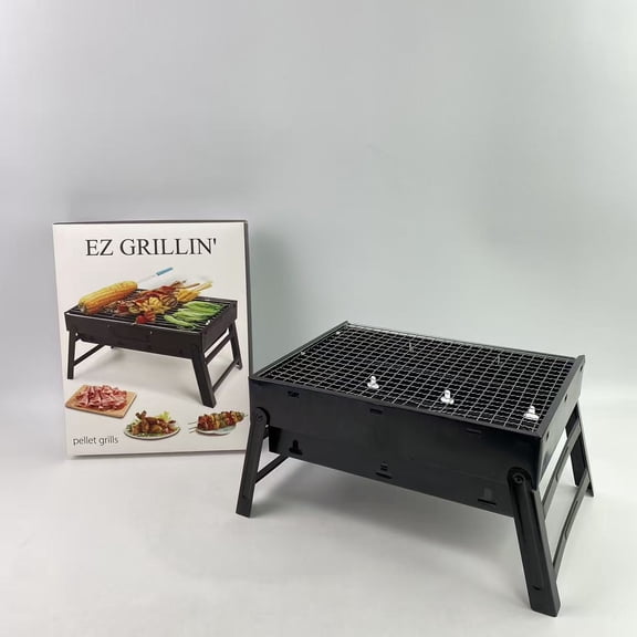 EZ GRILLIN' pellet grills,Charcoal Grill Folding Portable Lightweight pellet grills Grill Tools for Outdoor Grilling Cooking Camping Hiking Picnics Tailgating Backpacking Party