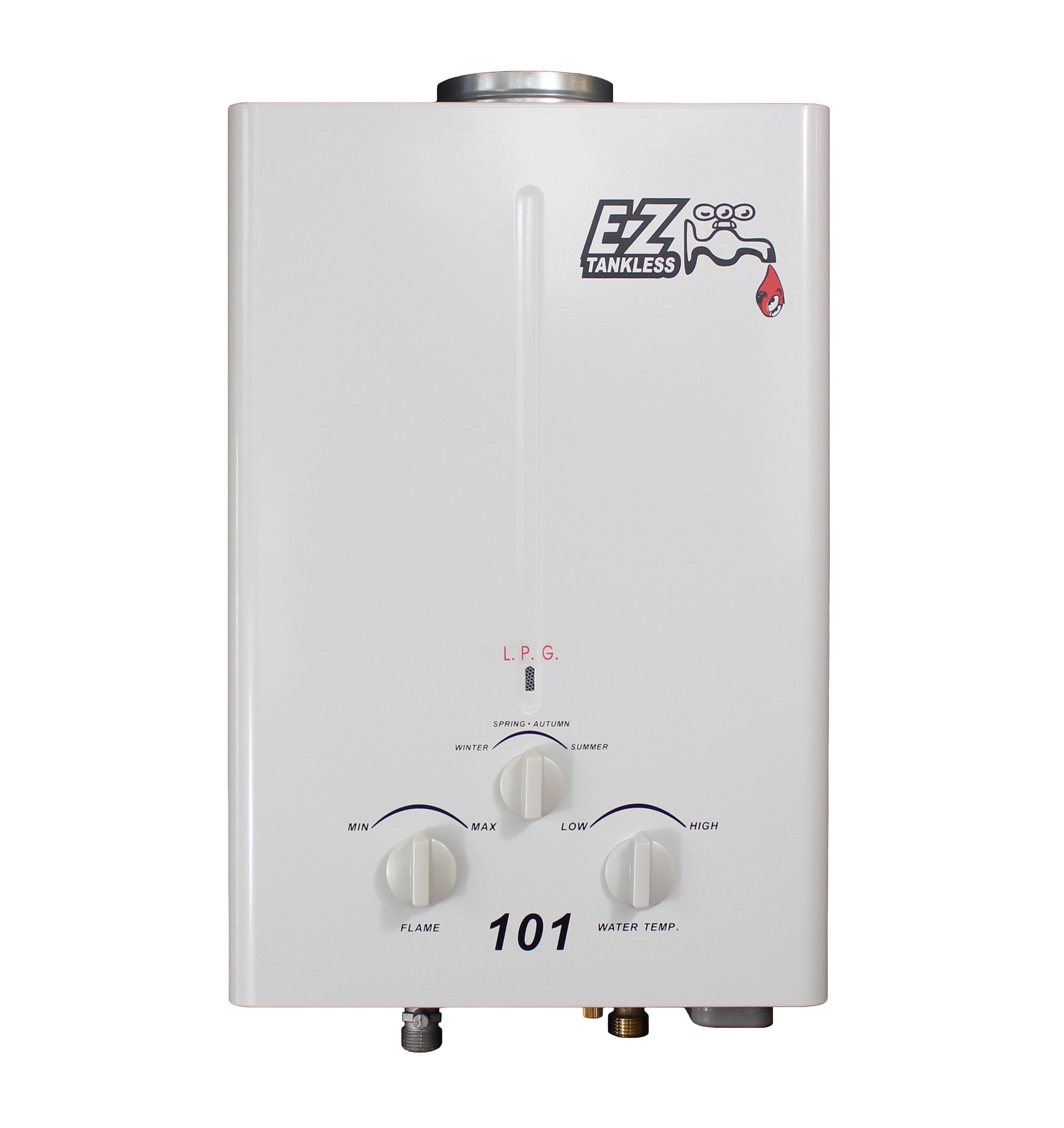 EZ Gas Tankless Water Heater for Outdoor, 11 lbs Capacity
