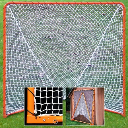 EZ Goal Durable Steel Regulation Size 6 x 6-Feet Lacrosse Folding Goal, Orange