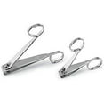 thumbnail image 1 of EZ Grip Nail Clipper Set, 2 Pack, Stainless Steel, Scissor Grip, Fingernail and Toenail Clippers, 1 of 4