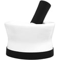thumbnail image 1 of EZ-Grip Silicone & Porcelain Mortar and Pestle With Non-Slip Detachable Silicone Base - New Design Best For Guacamole - Dishwasher Safe by Cooler Kitchen, 1 of 9