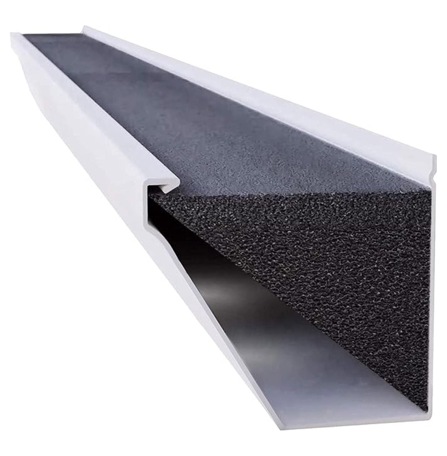 EZ Gutter Guard - 6-Inch Fascia Foam Gutter Filter Insert with Year ...