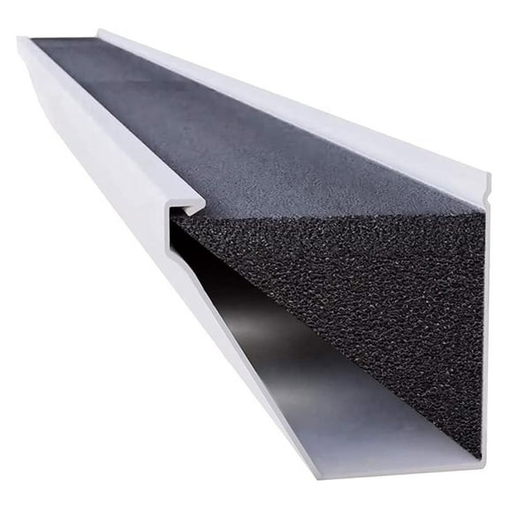 EZ Gutter Guard - 6-Inch Fascia Foam Gutter Filter Insert with Year Round Leaf Protection & Easy DIY Installation - GSF632-1
