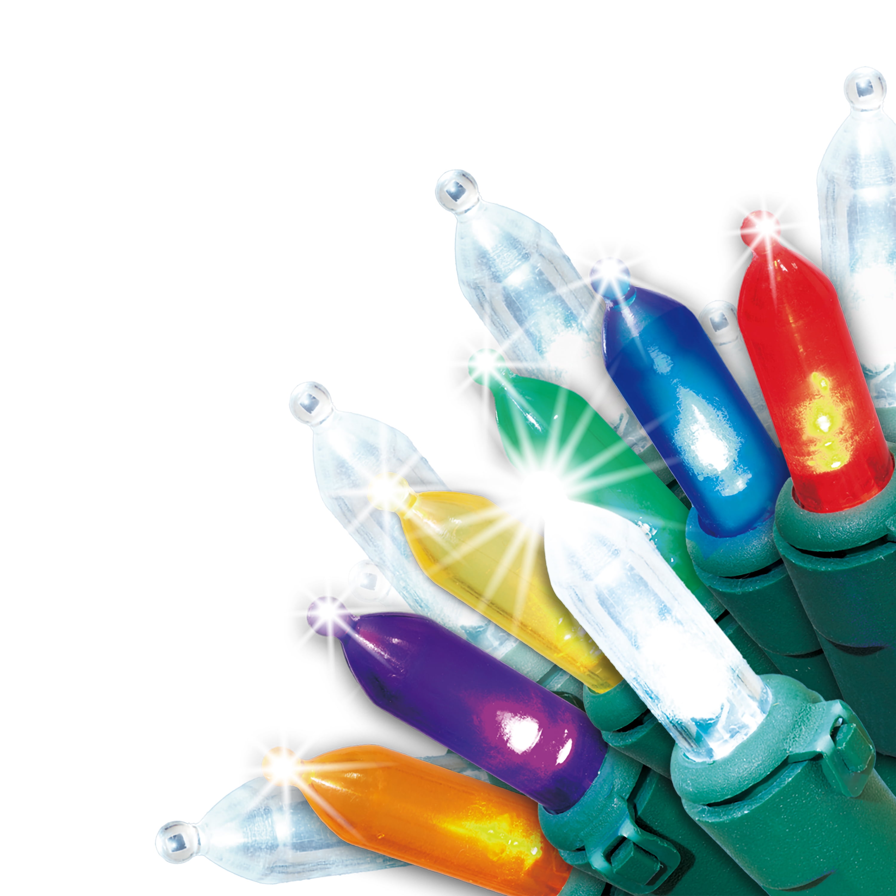 EZIlluminations 100Count Dual Color Super Twinkle LED Mini Christmas