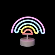 EZ-Illuminations Battery Operated Multicolor LED Neon-Style Rainbow Light, with Built-in Timer