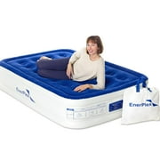 EZ Inflate 16 inch Luxury Inflatable Air Mattress With Built In Pump, Twin