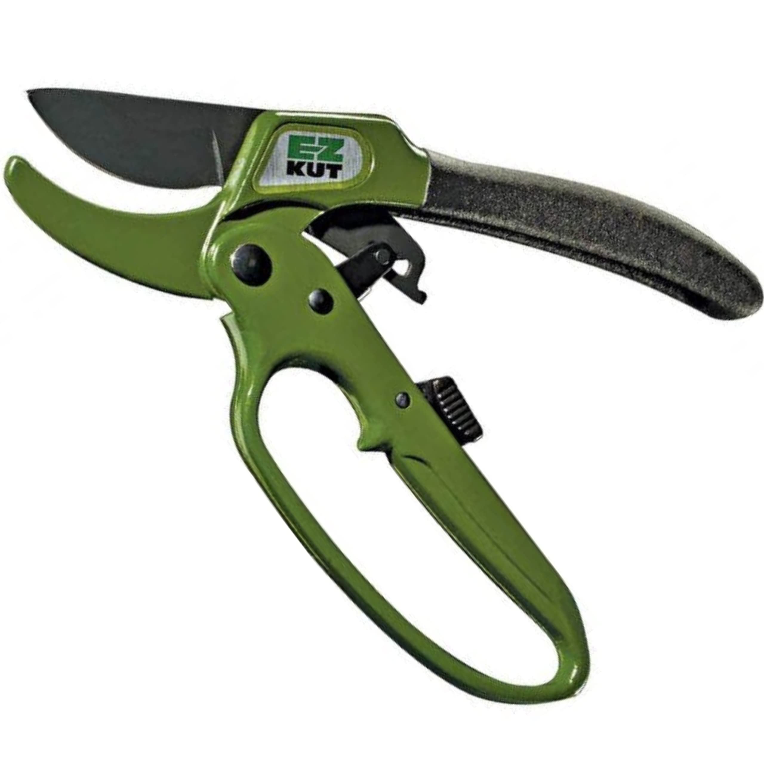EZ Kut Heavy Duty Pruning Shears Green with Ratcheting Action Great