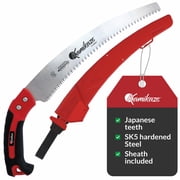 EZ Kut Kamikaze Saw Curved Blade with Scabbard - 13 Inch Heavy Duty Pruning - Carbon Hardened Steel Japanese Technology- Best Pruning Saw for Tree Trimming