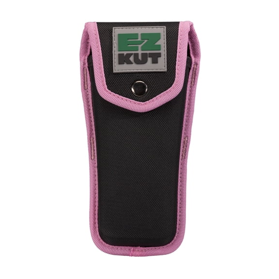 EZ Kut Original Ratcheting Pruner Sheath, 8.5 Inches, Made from Molded Ballistic Nylon, Black and Pink