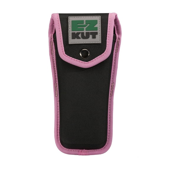 EZ Kut Original Ratcheting Pruner Sheath, 8.5 Inches, Made from Molded Ballistic Nylon, Black and Pink