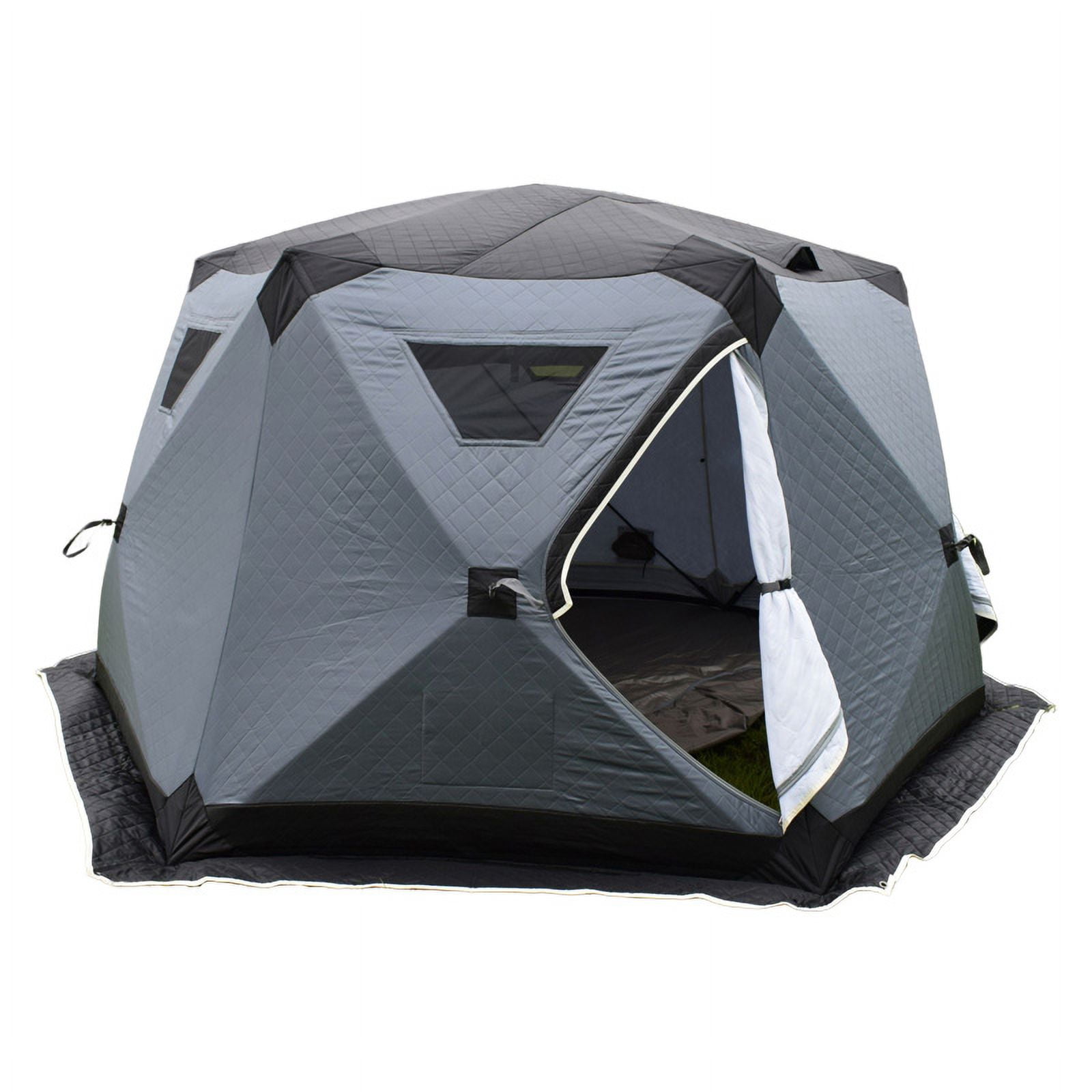 EZ Lite Fully Insulated Ice Fishing Tent, Sleeps 4-5 persons 10.8ft x