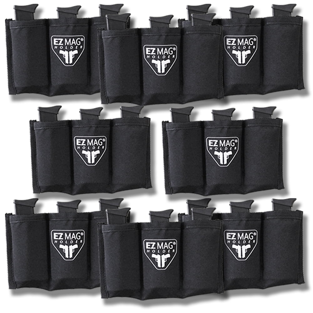 EZ Pistol Holders Value Pack - 8 Pistol Holders & 4 Magazine Holders For Safe & Carpeted Surfaces