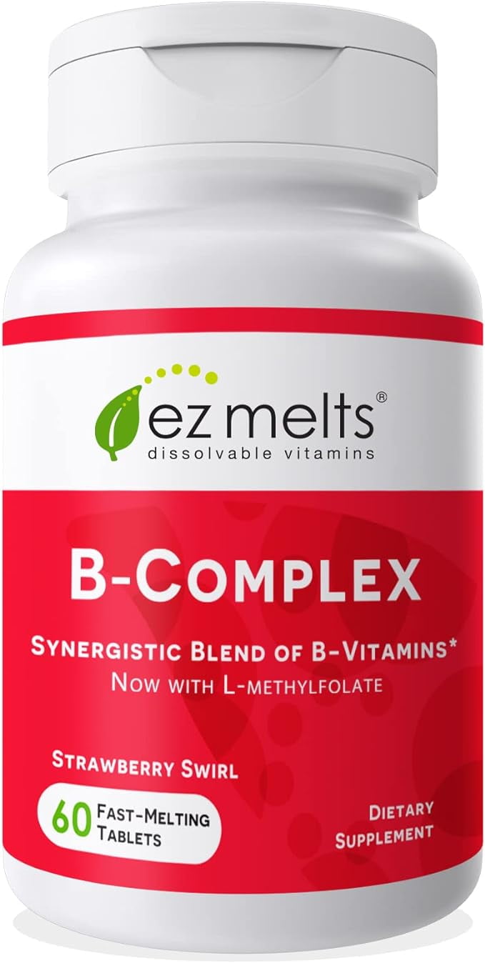 EZ Melts Dissolvable Vitamin B-Complex Tablet with Methyl B12 & Methyl ...