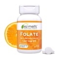 thumbnail image 1 of EZ Melts Dissolvable Folate 1,667 mcg DFE - Methylated Folate Supplement - Heart Health & Healthy Fetal Development - Non-GMO, Vegan & Dairy-Free - Orange Blast -60 Dissolvable Tablets (60 Servings), 1 of 10