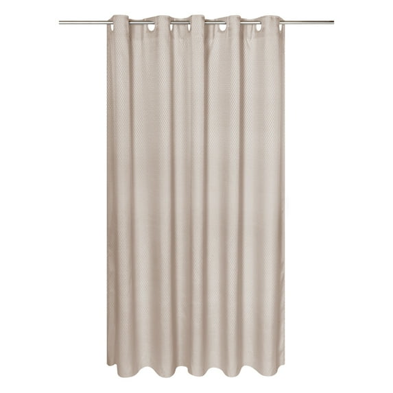 EZ-ON® "Grace" Jacquard Polyester Extra Long Shower Curtain in Grey