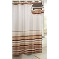 EZON® "Stripes" Polyester Shower Curtain in Brown