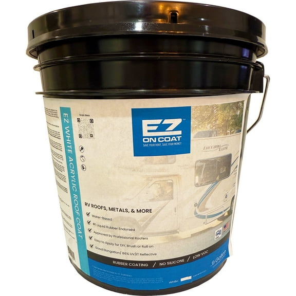 EZ On Coat 7899326 EZ White Roof Coating 0.9 gallon