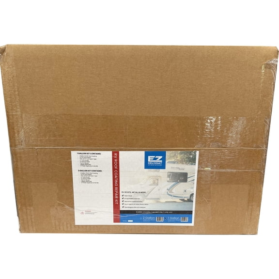 EZ On Coat 7899345 RV Roof Coating Repair Kit gallon