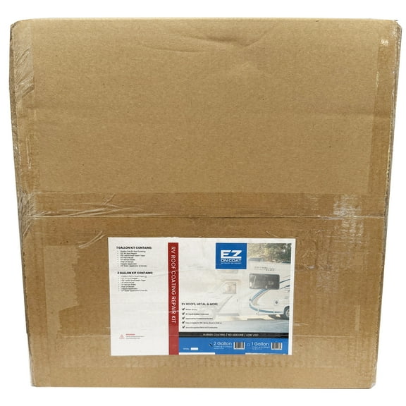 EZ On Coat 7899346 RV Roof Coating Repair Kit 2 gallon