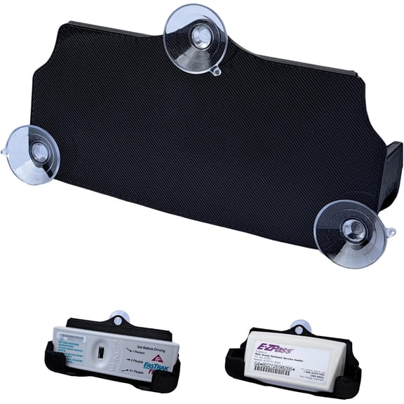 EZ Pass | Fastrak - 1 Pack - 3 Point Mount - Black - Toll Transponder for New and Older Sizes - Toll Transponder for new and older sizes