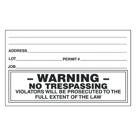 EZ Permit Box Decals (10) Count