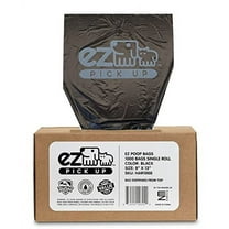 EZ Pickup Large Dog Waste Bags, Unscented, 1000 Count