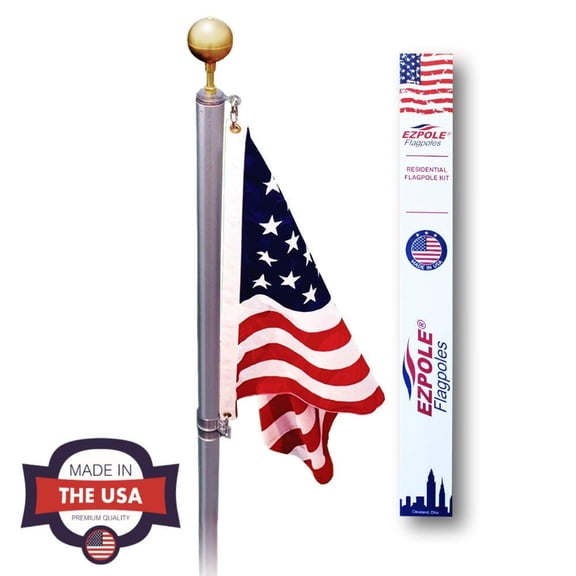 EZ Pole 21 ft. Swivel Sectional Flagpole Kit