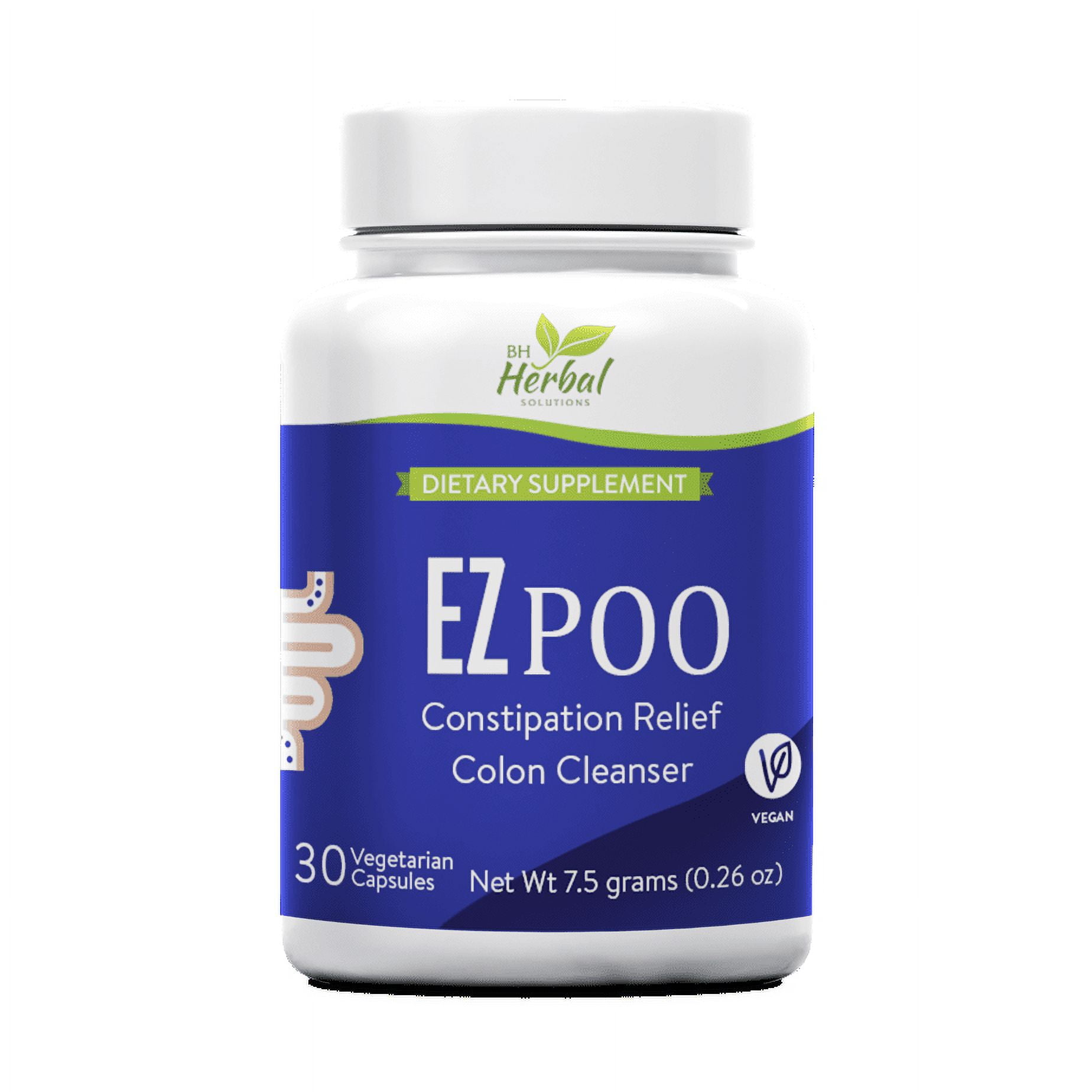 EZ Poo Colon Cleanser Natural and Herbal Constipation Relief, 100