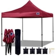 thumbnail image 1 of EZ Pop Up Canopy Tent Instant Shelter w Wheel Bag + 4 Sand Bags - 10'x10' Maroon - D Model, 1 of 5