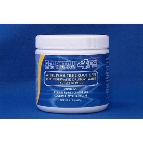 EZ Products 1 No. WHITE POOL TILE GROUT & SET - FAST SET EACH