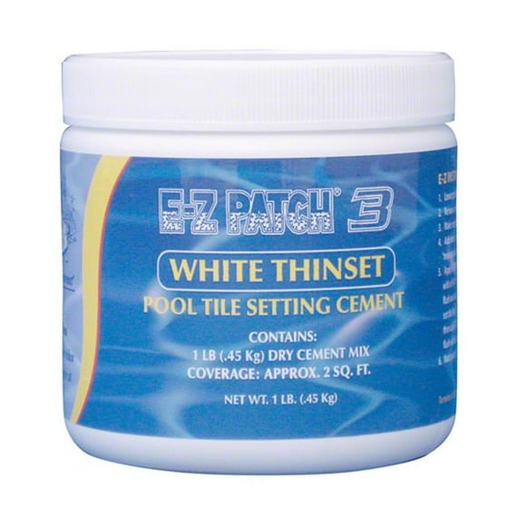 EZ Products  1 No. WHITE THINSET TILE SETTING CEMENT EACH