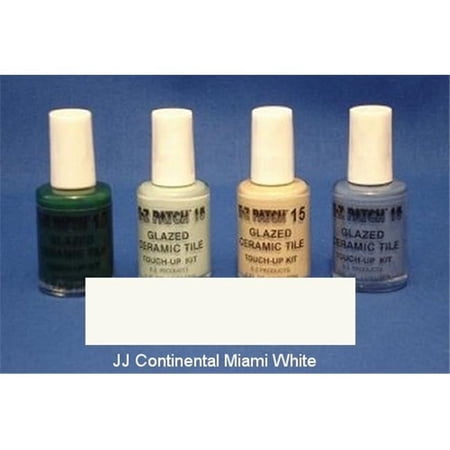 EZ Products EZP-915 GLAZED CERAMIC TILE TOUCH-UP 15-JJ CONTINENTAL MIAMI WHITE