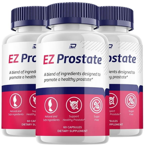 EZ Prostate Supplement  EZProstate Advanced Formula Supplements, 3 Pack, 180 Capsules