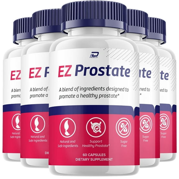 EZ Prostate Supplement for Men – EZ Prostate Pills Advanced Formula, Advanced Formula Supplements, 5 Pack, 300 Capsules