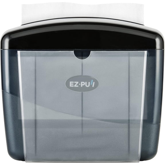EZ-Pull Countertop Interfold Napkin Dispenser for Restaurants, Tabletop V-fold, Pearl Black 4300B-EZ