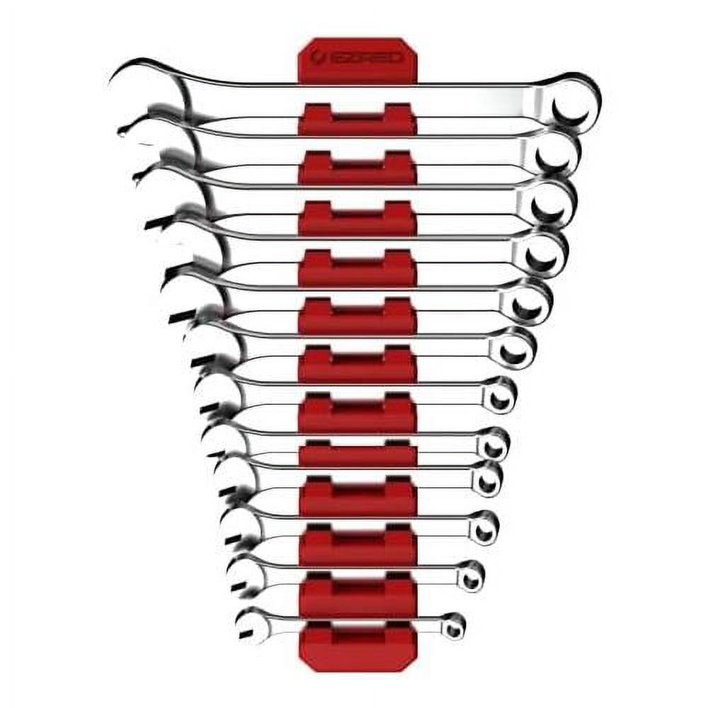 EZ RED Flexible 12 Slot Wrench Rack Holder NonMarring Slim