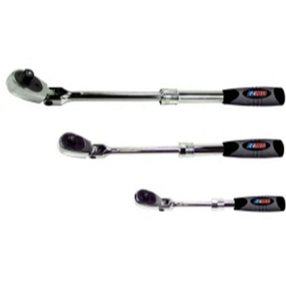 EZ Red MR482FL 3 Piece Locking Flex Head/Extendable Ratchet Set