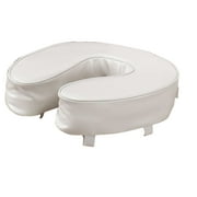 EZ Rise Cushioned Toilet Seat, Straps For Secure Fit, Vinyl – Fits Standard Size 16” Toilet Seat