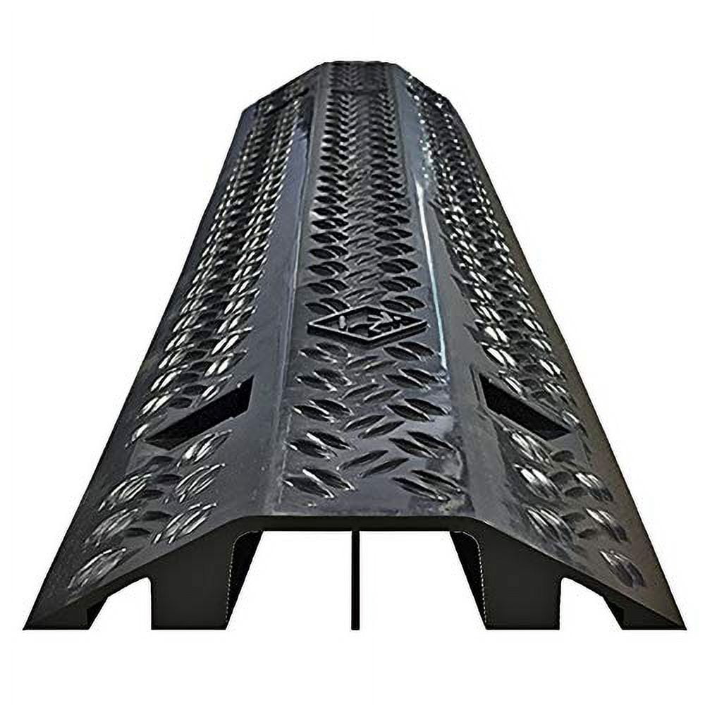EZ Runner Slim PVC Drop Over Cable Ramp - 2 Channel - Black - Walmart.com