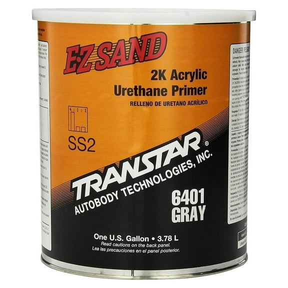 EZ Sand Acrylic Urethane Primer - 1 Gallon, 6401 Gray - Lead & Chromate Free Automotive Primer Surfacer for High Gloss Finish