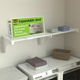 thumbnail image 1 of EZ Shelf-Expandable-Closet Shelf (NO Hanging Rod)- 29” - 49” -White- Easy Install to 1 Sidewall and Backwall (EZS-SW48-1-1) -Wire Closet Shelving Alternative, 1 of 8