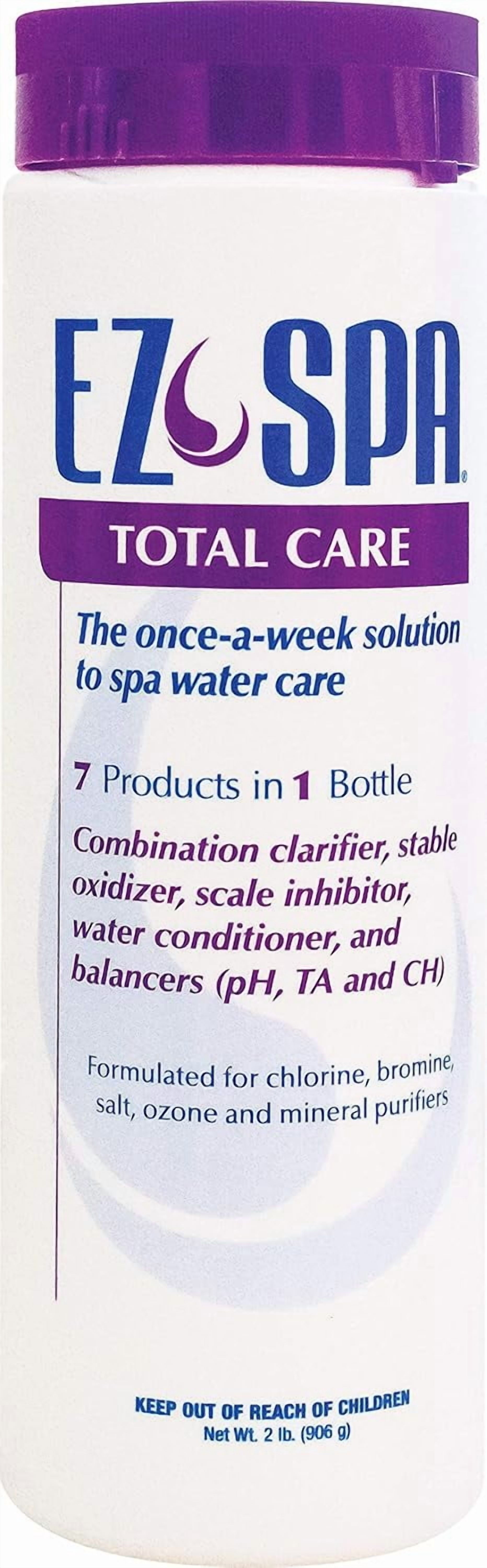 EZ Spa EZSTC2 Hot Tub Total Care Weekly Water Preventative Chemical Treatment Blend for Hot Tubs and Spas, 2 Pounds