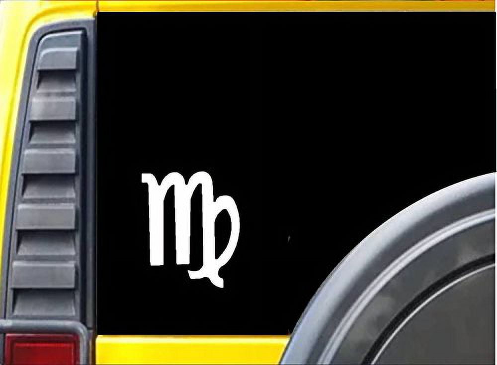 EZ-Stik Automotive Decals & Stickers White Meditation Horoscope Symbol ...