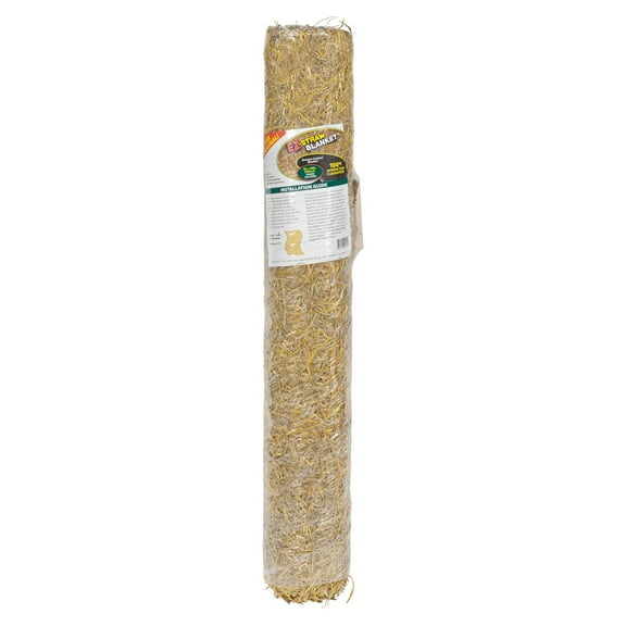 EZ Straw Grass Seed Germination and Erosion Control Blanket, 4ft x 50ft (200 sq ft)