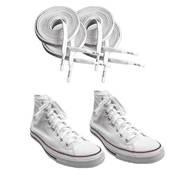 EZ Stretch slip on shoe laces pair, Elastic flat stretchy shoe laces, 36 in Length