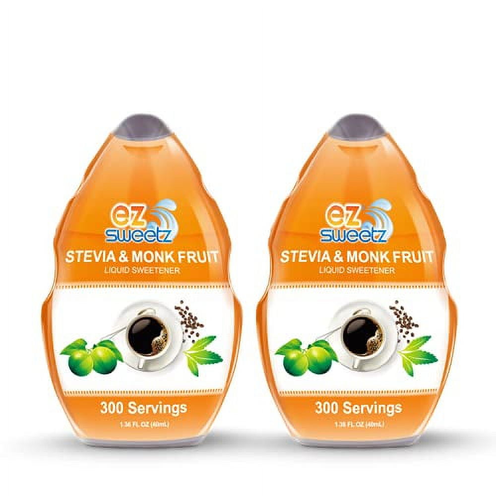 EZSweetz Stevia & Monk Fruit (2 Pack 1.36oz Liquid Sweetener 300