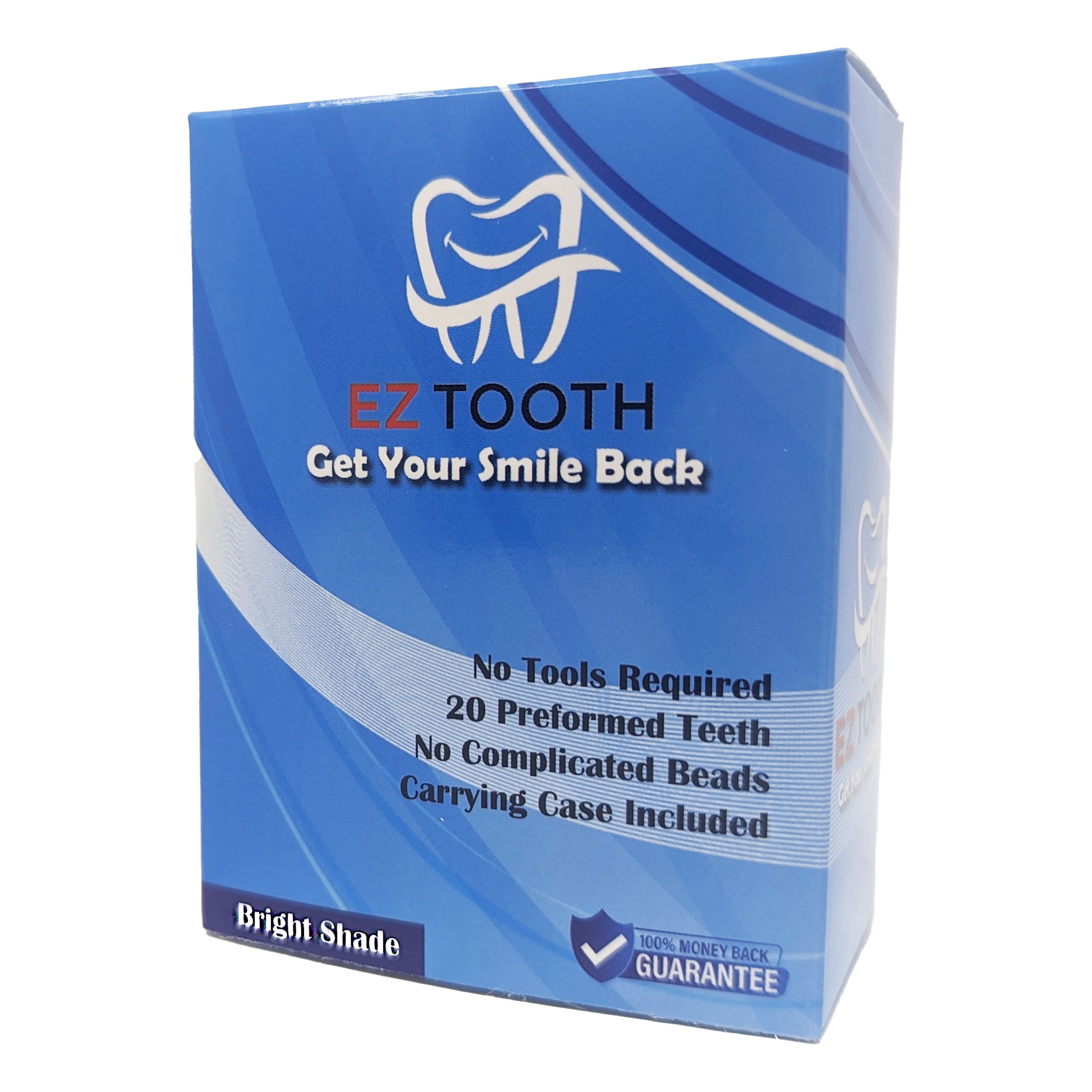 EZ Tooth Bright Shade Preformed Temporary Tooth Patent Pending No