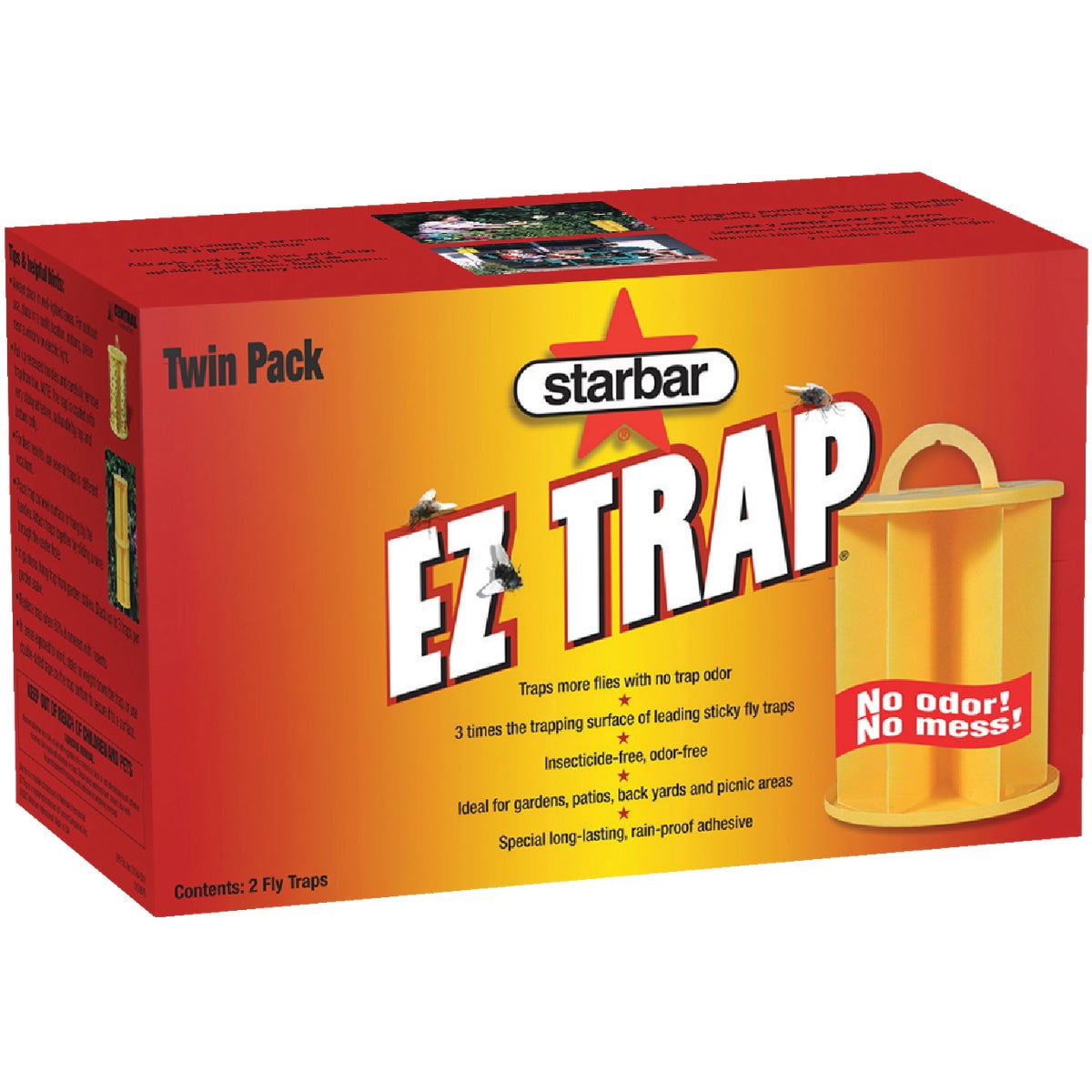 EZ Trap Indoor & Outdoor Insect Traps, Twin Pack